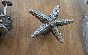 An iron starfish created and casted by Alabama Art Casting